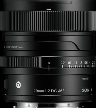 Image du produit Sigma 20mm F2,0 DG | Contemporary (L-Mount) (Silver) (Sigma SA, Plein format)