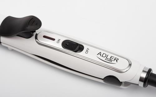Immagine prodotto Adler Piastra per capelli Garanzia 24 mesi, Sistema di riscaldamento in ceramica, 50 W, Bianco (Piastra per capelli)