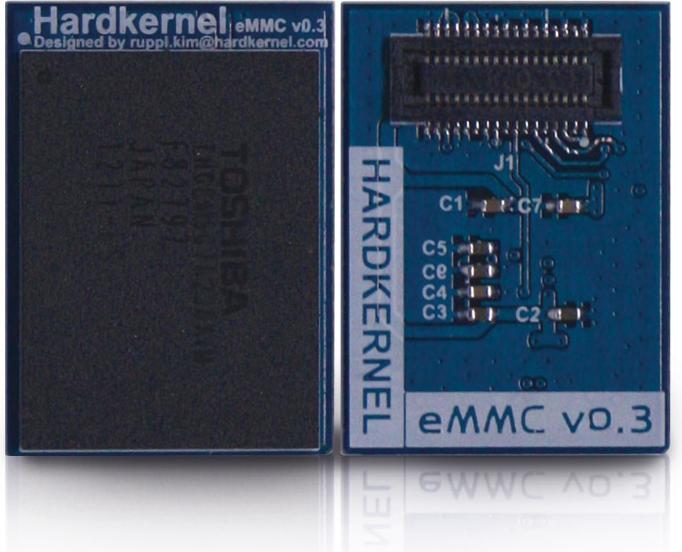Actual product image Odroid U3 eMMC module, 64GB, Linux