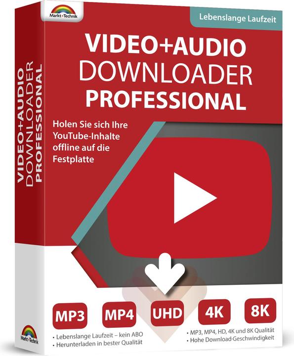Produktbild Video und Musik Downloader Download Code (1 User, 1 Geräte/User, unbegrenzt)