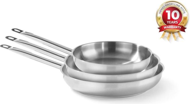 Immagine prodotto Hendi Padella 280x50 mm EDS Linea Profi (28 cm, Padella per friggere, Acciaio inossidabile)