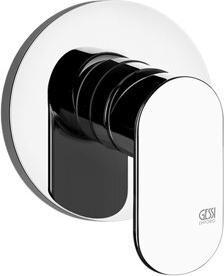 Actual product image Gessi Emporio Via Bagutta ready-to-install set for single-lever mixer, 1 way, top outlet, 44310031