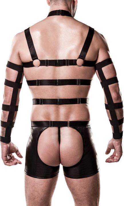 Produktbild Grey Velvet Herren-Harness-Set in schwarz (S, M)