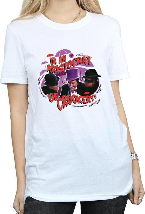 Actual product image Womens/Ladies Batman TV Series The Penguin Aristocrat Cotton Boyfriend T-Shirt (XXL)