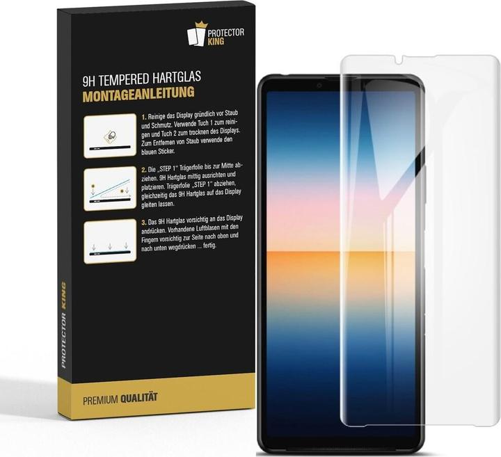 Produktbild Protectorking 3x echtes Tempered 9H Panzerhartglas 3D KLAR (1 Stück, Sony Xperia 10 III)