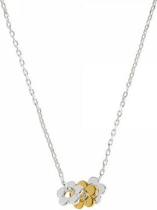 Estella Bartlett Wildflower Multi Flower Bead Halskette versilbert (925 versilbert)