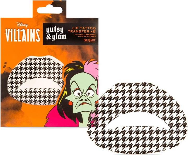 Image du produit Mad Beauty Disney Villains tatouages temporaires pour les lèvres Cruella