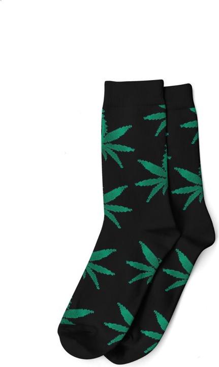 R420 Long Socks Size 36-42 Black/Green (36 - 42)