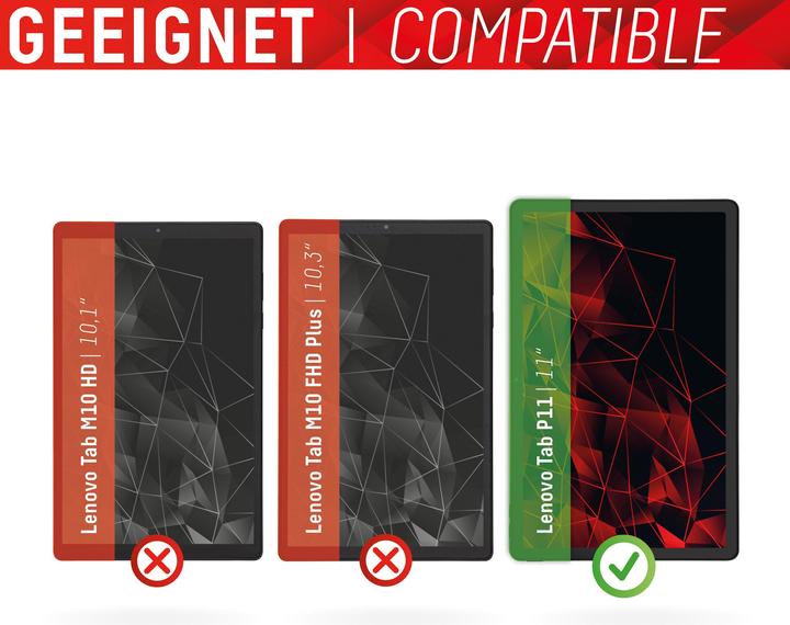 Actual product image Displex Tablet glass, tablet protective glass (1 Piece, Lenovo Tab P11 (1st Gen))