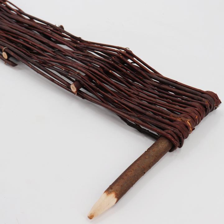 Produktbild Aquagart 2 Beeteinfassungen aus Weide 30x100cm I Beetbegrenzung /Weidenzaun zur Beetumrandung Rasenkante (100 cm)