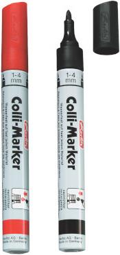 Produktbild Herlitz Permanent-Marker Colli 1-4 mm, 2 Stück, Rot/Schwarz (Rot, Schwarz, 4 mm, 2 x)
