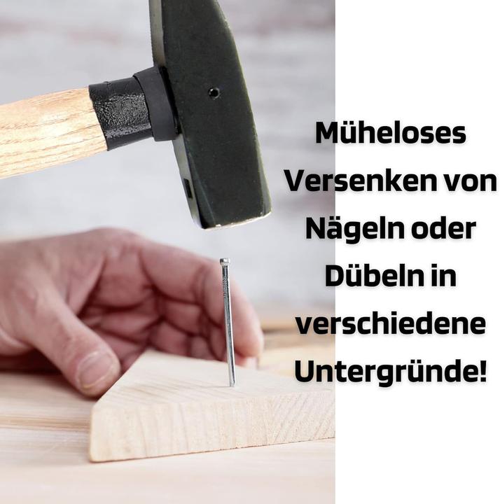 Produktbild SW-Stahl 50930L Schlosshammer-Set mit Stielschutz 3-teilig I Werkzeughammer aus Hickoryholz I Hammer (800 g)