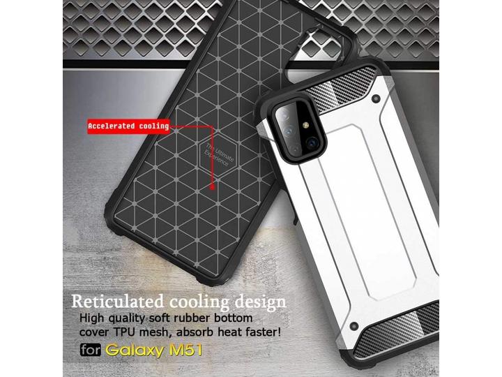 Produktbild Screenguard AdventureCase Samsung Galaxy M51 Hybrid Hülle (Samsung Galaxy M51)