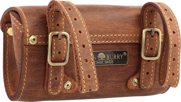 Image du produit Greenburry Sacoche de vélo Vintage Original en cuir 17 cm (1 l, Sacoche de guidon)