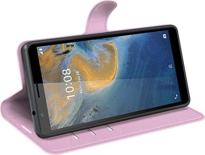 Actual product image König Design Case Mobile Protection for ZTE Blade A31 Case Flip Cover Case Cover Bumper Pink (ZTE Blade A31)