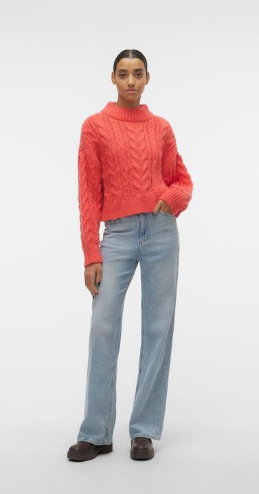 Actual product image Vero Moda VMDREAM LS HIGHNCK CROP PULLOVER GA EXC Knitted jumper (XL)