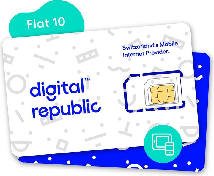 Digital Republic SIM-Karte Unlimitiert Internet für 365 Tage – Medium Speed (Unlimitiert)
