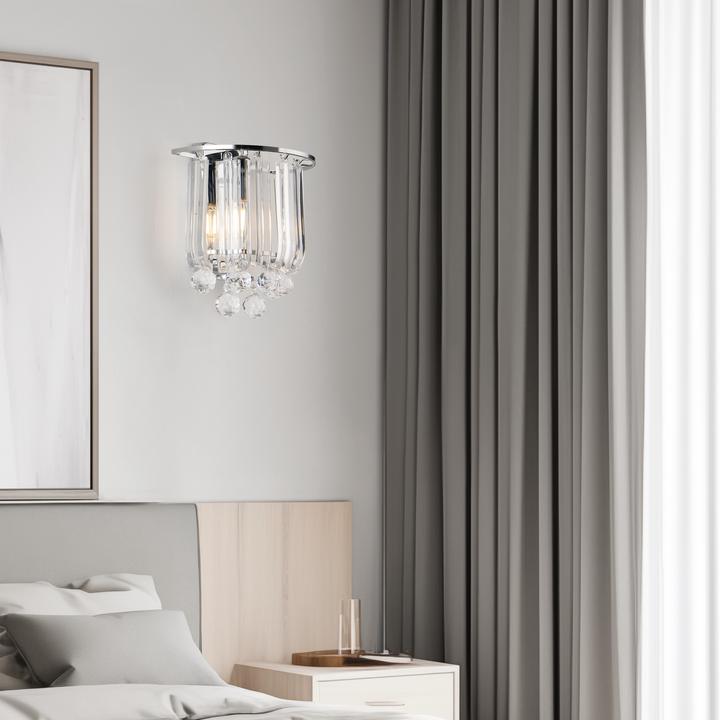 Image du produit Lux.Pro Applique murale Alnwick 2pcs E14 chromé (E14)