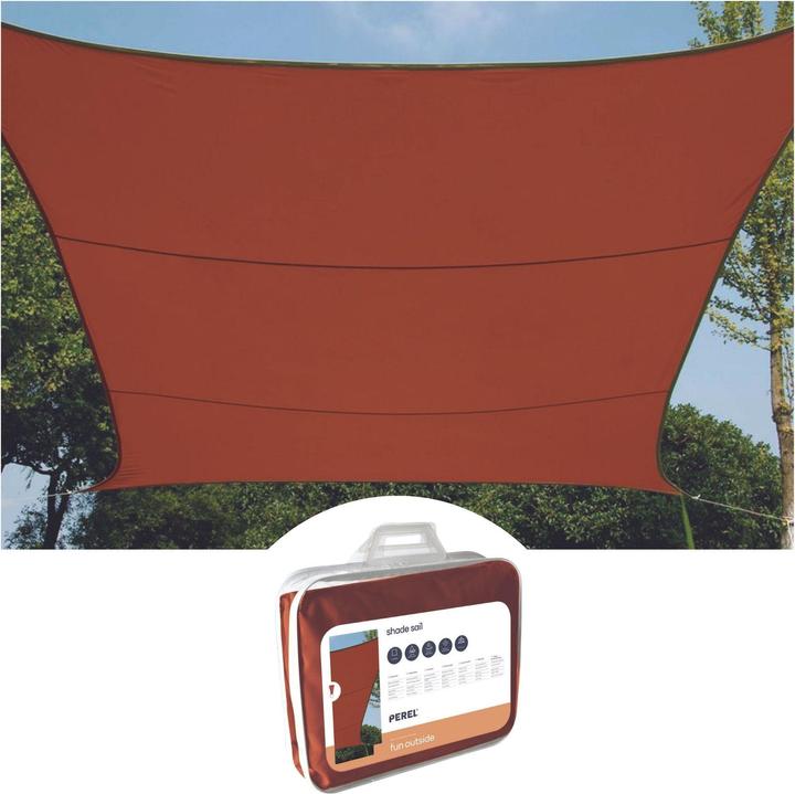 Perel SONNENSEGEL - RECHTECKIG - 4 x 3 m - FARBE: TERRACOTTA (4 x 3 m)