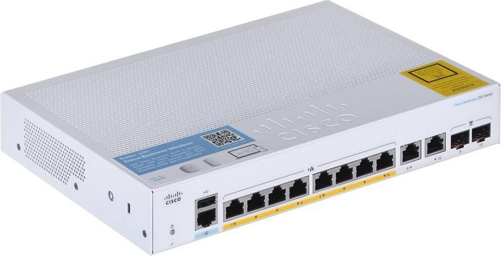 Actual product image Cisco PoE+ Switch CBS250-8FP-E-2G-EU 10 Port (10 Ports)