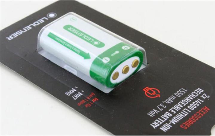 Actual product image Ledlenser 2x 14500 Li-Ion Rechargeable Battery Pack