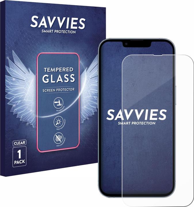 Actual product image Savvies Tempered Glass (1 Piece, Apple iPhone 13 Pro)
