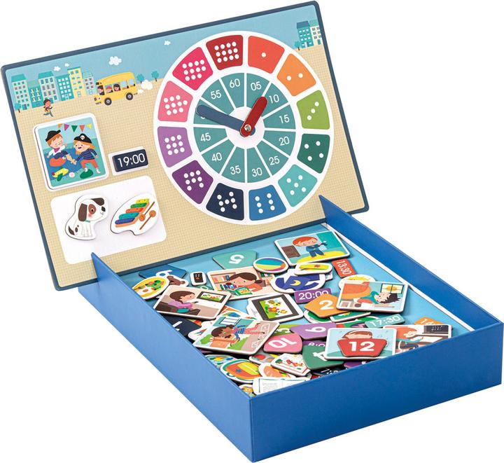 Actual product image Apli Magnetic game "The Hours", with magnetic holder (Norwegian)