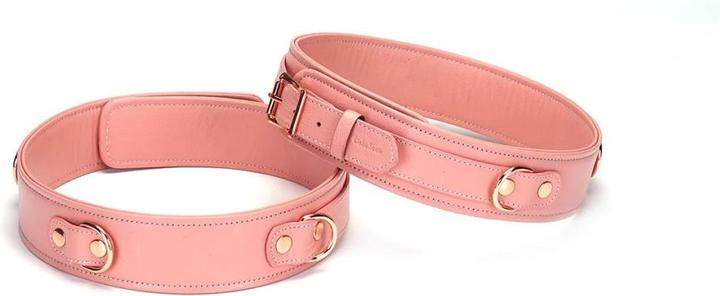 Actual product image Liebe Seele Pink Dream - Leather thigh cuffs