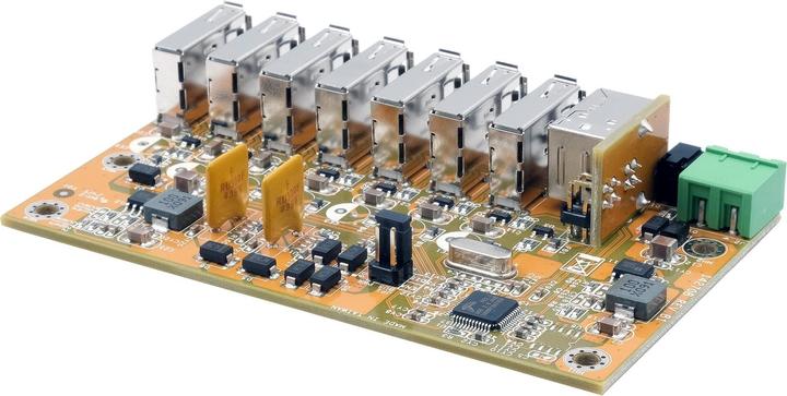 Produktbild Exsys Industrial USB 2.0 Hub Platine 7-Port (USB-B, 7 Ports)