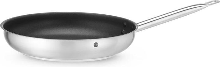 Productafbeelding Hendi Roestvrijstalen koekenpan 320x55 mm met antiaanbaklaag (32 cm, Kookpotten en pannenset, Roestvrij staal)