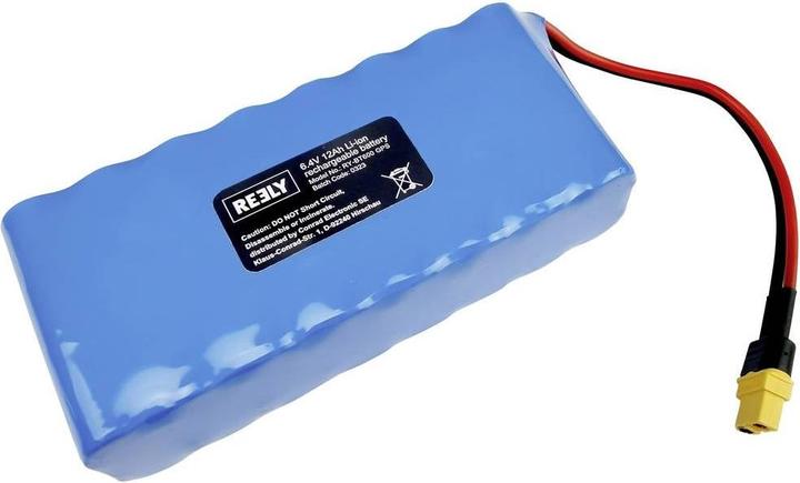 Produktbild Reely Modellbau-Akkupack (LiIon) 6.4V 12Ah Zellen-Zahl: 12 2.5 C Racingpack XT60 (6.40 V, 12000 mAh)