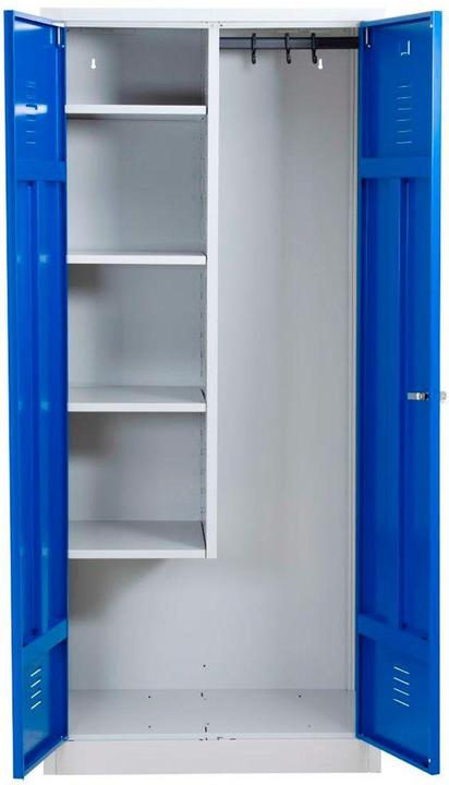 Produktbild Gürkan Putzmittelschrank 104528 lichtgrau, enzianblau 80,0 x 50,0 x 180,0 cm, aufgebaut (80 cm, 180 cm)