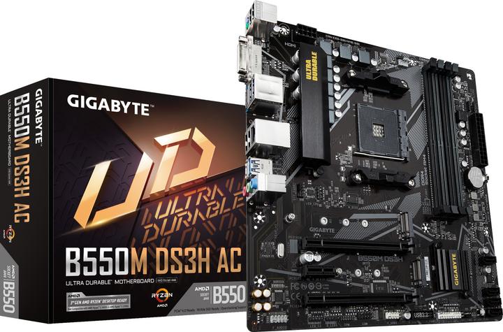 Gigabyte B550M DS3H AC (AM4, AMD B550, mATX)