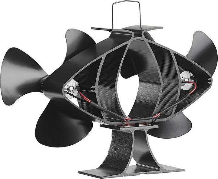 Produktbild Carlo Milano Stromloser Kaminofen-Doppel-Ventilator