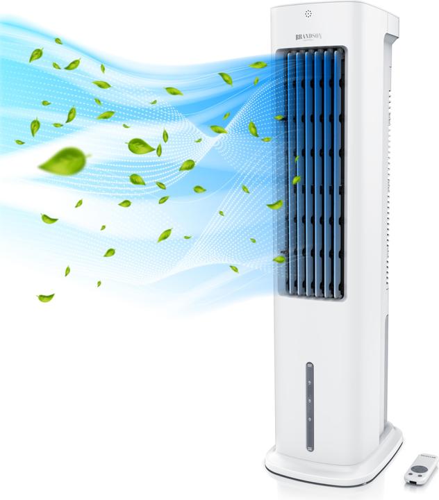 Brandson Ventilateur de tour avec refroidissement par eau, réservoir d'eau de 5 litres, filtre à air (57 dB)