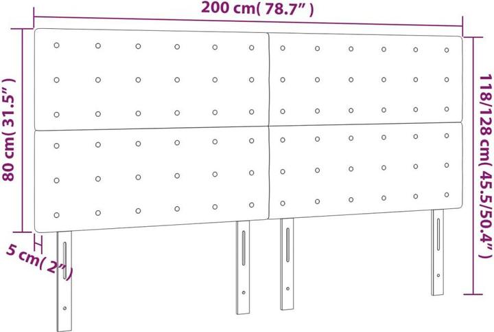 Image du produit VidaXL Kalli (200 x 5 x 128 cm)
