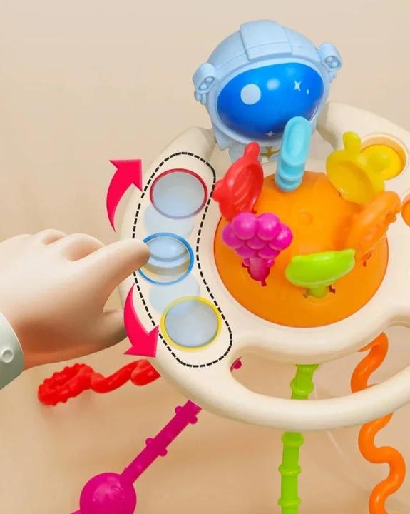 Immagine prodotto Activity Board Da 1 a 3 anni il giocattolo educativo in silicone 3 in 1 sviluppa le capacità sensoriali della