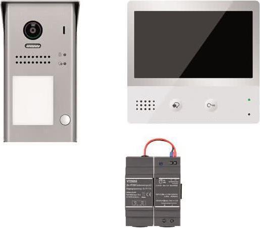 Actual product image Indexa Video door intercom set VT200 SET AB1 surface-mounted 1-m. touch monitor 28380