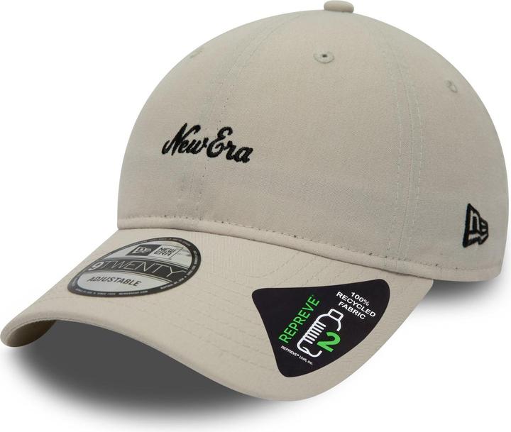 New Era 9Twenty Strapback Cap - BRAND SCRIPT stone beige (One Size)