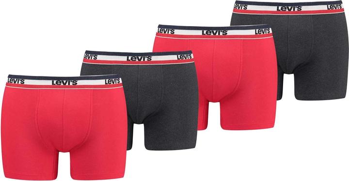 Produktbild Levis Men Sprtswr Logo Boxer Brief Org Co 4p Ecom (M, 4er Pack)