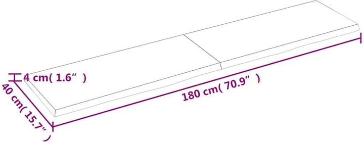 Image du produit VidaXL Saba (180 x 4 x 40 cm)