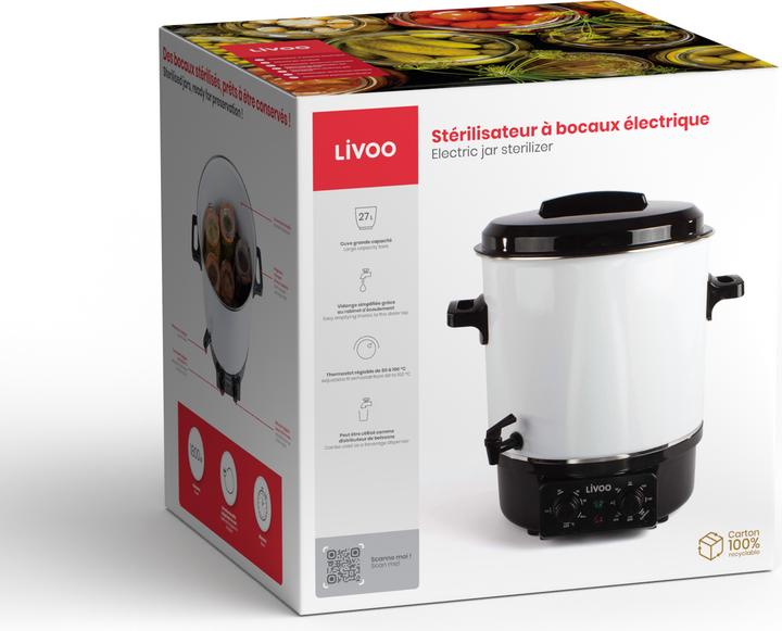 Produktbild Livoo Elektrischer Sterilisator für Einmachgläser (27 l)