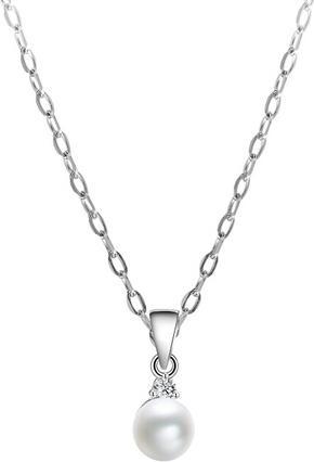 Beneto Silver pendant with real pearl AGH101 (L)