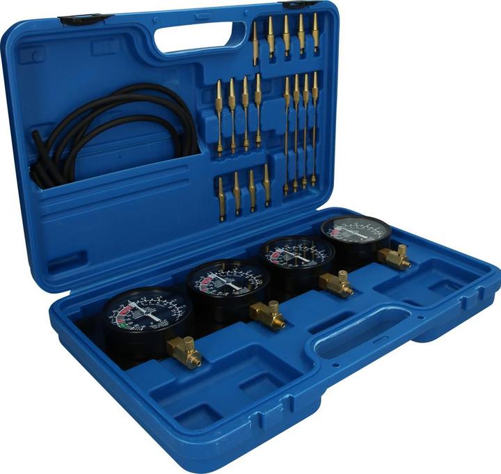 Actual product image Brilliant Tools Synchronous carburettor tester | with 4 synchronous clocks | 26-pcs.