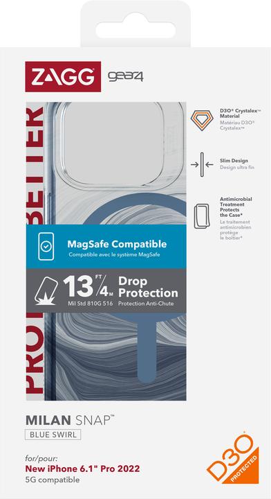 Actual product image Zagg Gear4 Cases Milan Snap Apple (Apple iPhone 14 Pro)