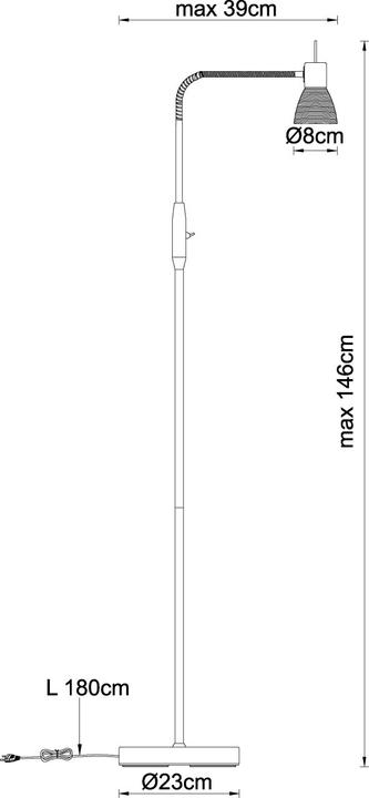 Image du produit Globo Lampadaire Panna (E14)