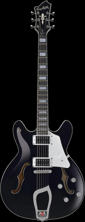 Image du produit Hagstrom Guitare électrique, Super Viking, Black Gloss (Guitare électrique)