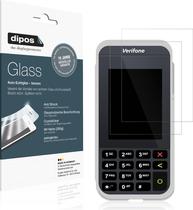 Actual product image Dipos Anti-Shock Screen Protector Clear (1 Piece, Verifone e285)