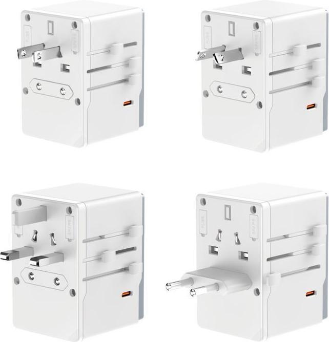 Produktbild Dudao A35 Universal Travel Adapter White