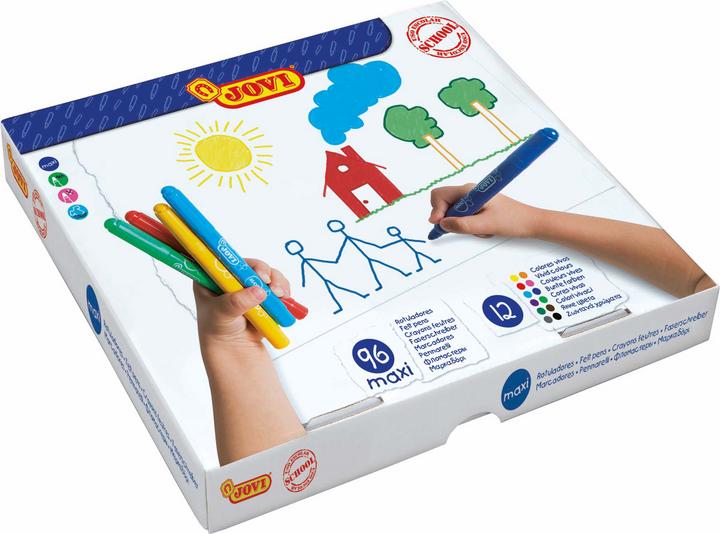Produktbild Jovi Jumbo Filzstifte farbsortiert, 96 St. (Mehrfarbig, 96 x)